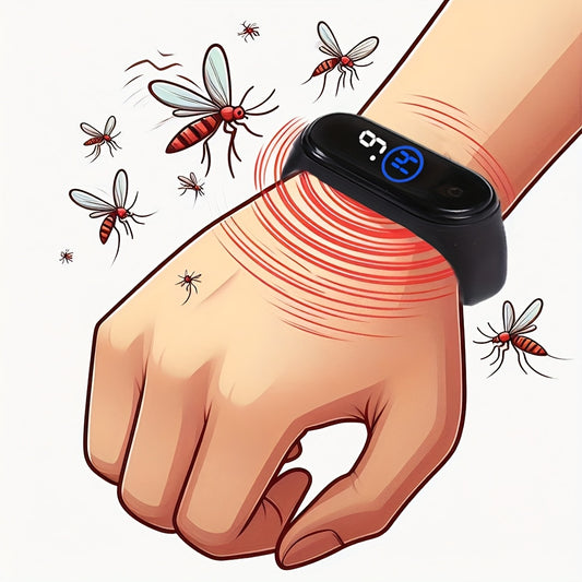 Soundwave mosquito repellent wristband