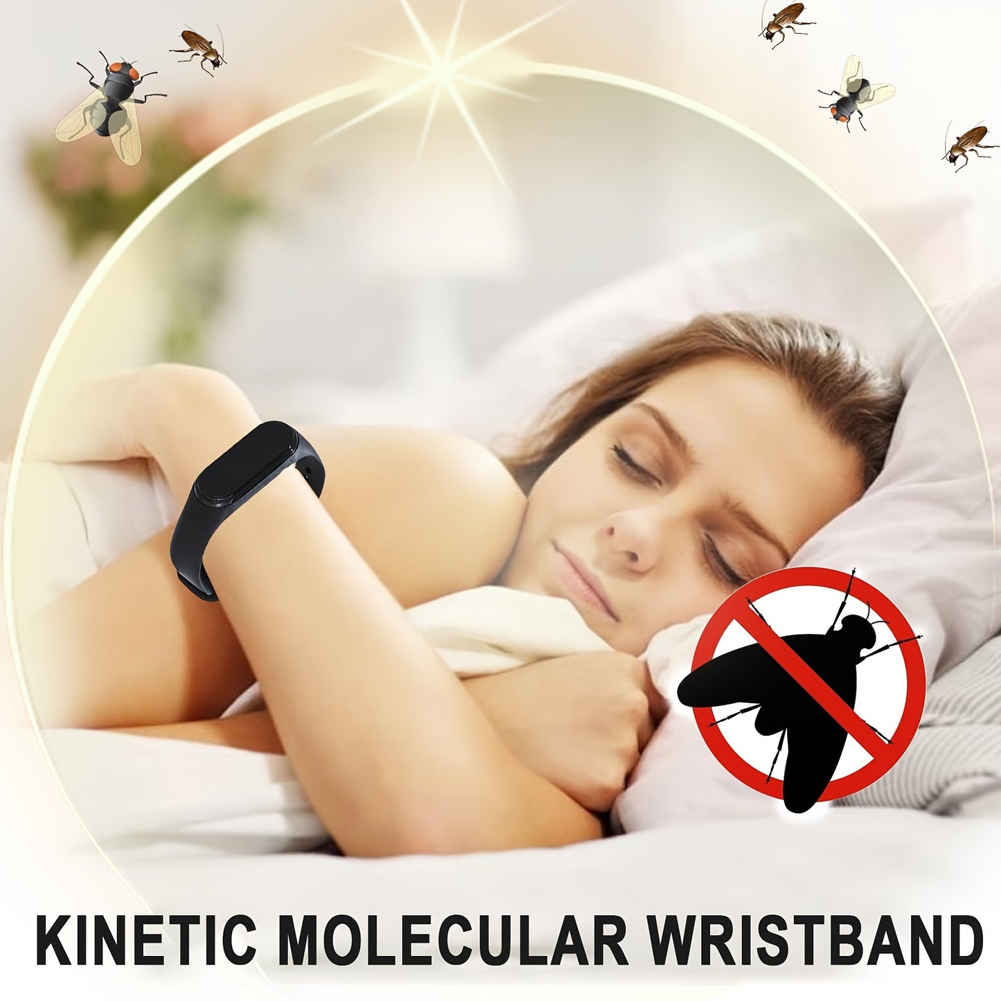 Soundwave mosquito repellent wristband